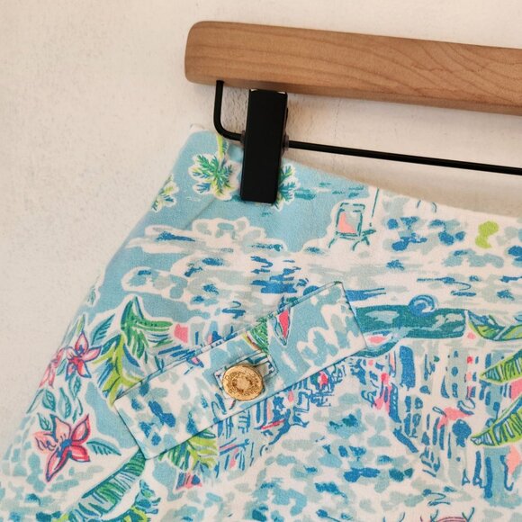 Lilly Pulitzer Madison Skort Golfing Tennis Skirt Pickleball Floral Tropical S - Picture 3 of 7